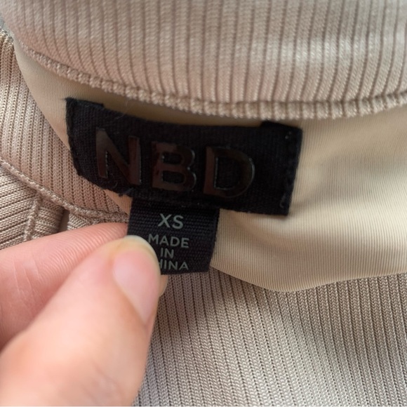 Revolve NBD Donte Mini Dress in Nude - Picture 9 of 9